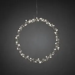 Konstsmide 1788-303 45cm Hopeakoriste Kranssi -Konstsmide Kauppa 7318307883039 2