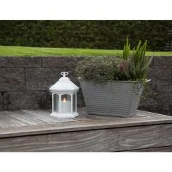 Star Trading Linta Valkoinen LED-lyhty -Konstsmide Kauppa 7391482057129 3