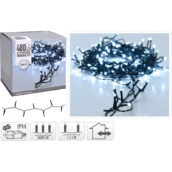 H&S 480-osainen Kirkasvalkoinen LED-ulkovalosarja