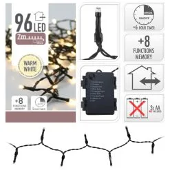 H&S IP44 96-osainen Paristokäyttöinen Ledvalosarja