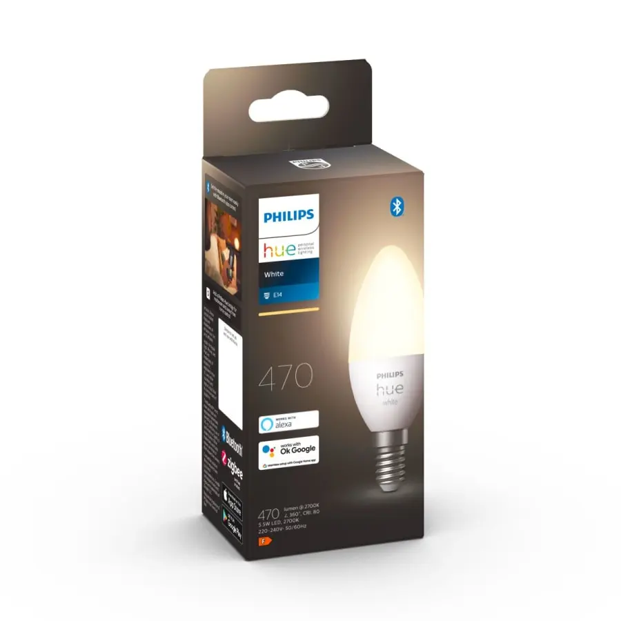 Philips Hue White E14 470lm 5.5W Led-älylamppu 3 Philips Hue White E14 470lm 5.5W Led-älylamppu