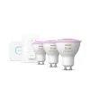 Philips Hue White And Color Ambiance GU10 350lm 4.3W 3kpl Led-älylamppu Aloituspakkaus -Konstsmide Kauppa 8719514340107 1