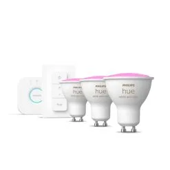 Philips Hue White And Color Ambiance GU10 350lm 4.3W 3kpl Led-älylamppu Aloituspakkaus