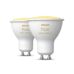 Philips Hue White Ambiance GU10 350lm 4.3W 2kpl Led-älylamppu -Konstsmide Kauppa 8719514340121 2