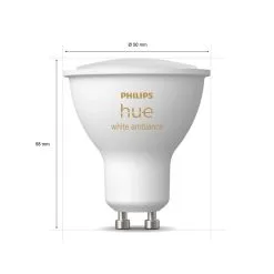 Philips Hue White Ambiance GU10 350lm 3kpl Led-älylamppu 10 Philips Hue White Ambiance GU10 350lm 3kpl Led-älylamppu -Konstsmide Kauppa 8719514342804 4