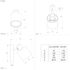 Eglo Batallas Seinävalaisin -Konstsmide Kauppa 9002759994884 4