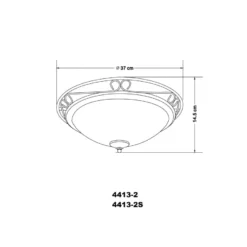 Globo Rustica Ø37 Plafondi -Konstsmide Kauppa 9007371125005 2