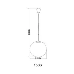 Globo Balla Riippuvalaisin -Konstsmide Kauppa 9007371129393 2
