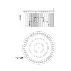 Globo Joyce Ø37 LED Plafondi -Konstsmide Kauppa 9007371316489 3