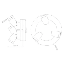 Globo Nero 3-os Kohdevalaisin -Konstsmide Kauppa 9007371319084 2