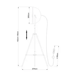 Globo Xirena Lattiavalaisin -Konstsmide Kauppa 9007371325818 3