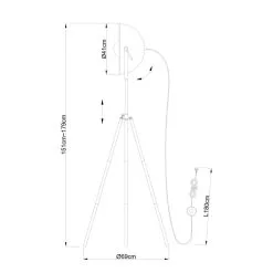 Globo Lenn Lattiavalaisin -Konstsmide Kauppa 9007371342143 2