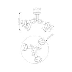 Globo Isla 3-os Spottivalaisin -Konstsmide Kauppa 9007371348329 3