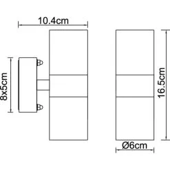 Globo Style Ulkoseinävalaisin 7 Globo Style Ulkoseinävalaisin -Konstsmide Kauppa 9007371349333 3